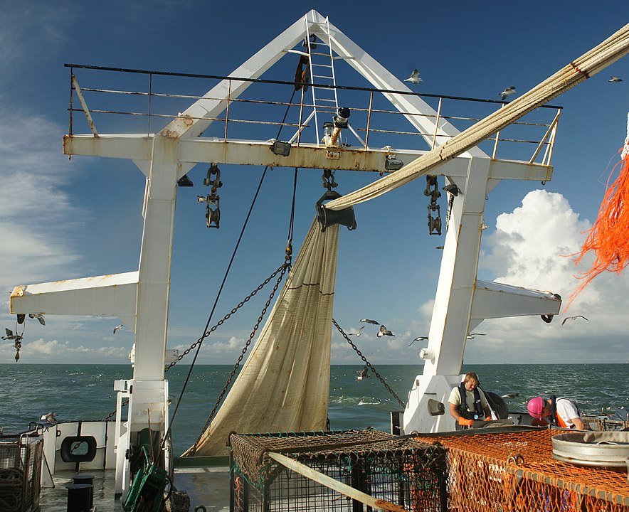 Fotografía de un barco pesquero