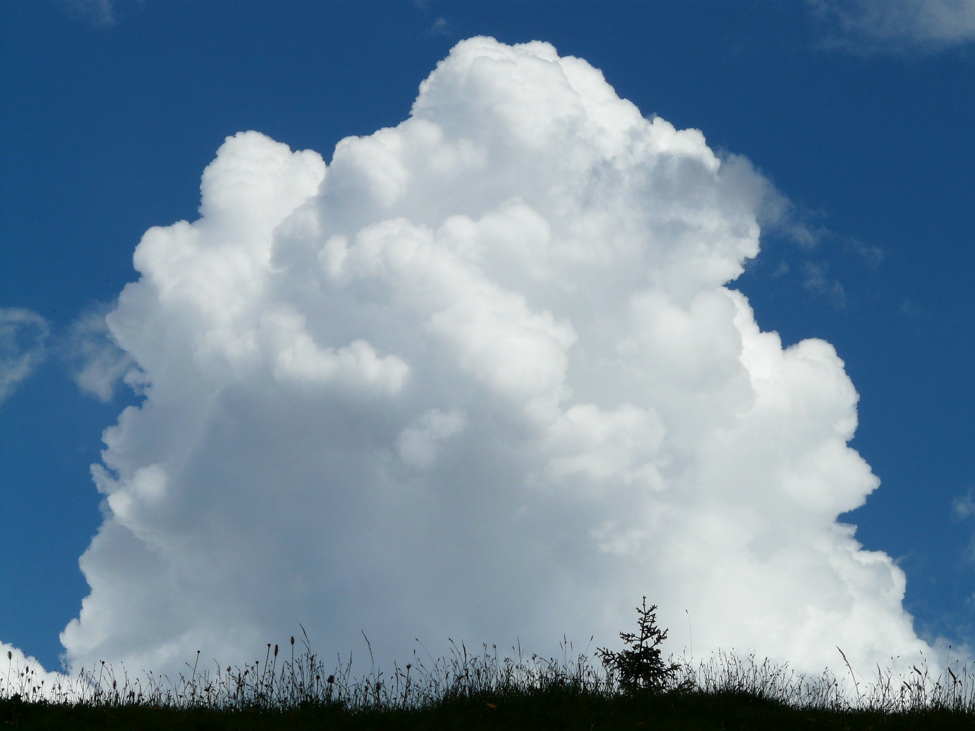 Fotografía de nubes tipo cúmulos