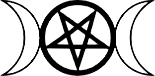 Ilustración vectorial del símbolo wicca