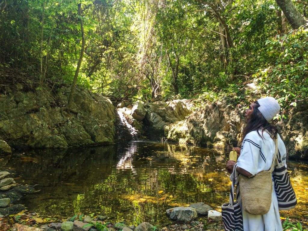 Fotografía de una cascada